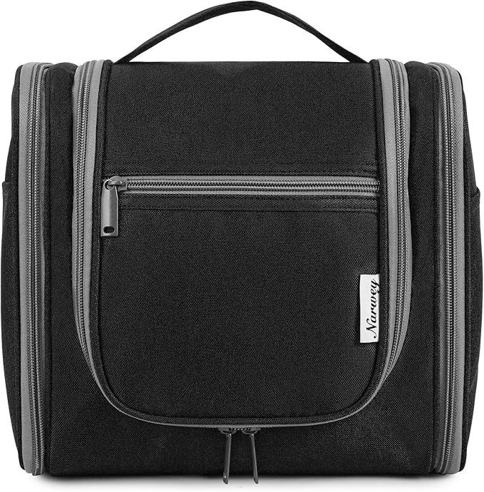 Narwey Hanging Toiletry Bag for Women Travel Makeup Bag Organizer Toiletries by Narwey