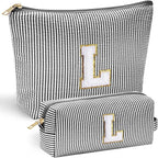 YOOLIFE Initial Makeup Bag for Women by YOOLIFE