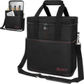 opux 6 Bottle Carrier Tote | Insulated Padded Wine Cooler Bag by OPUX