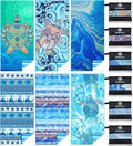 6 Pack Microfiber Lightweight Beach Towel Sand Free Quick Dry Absorbent Thin by WIDDONEN