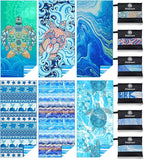 6 Pack Microfiber Lightweight Beach Towel Sand Free Quick Dry Absorbent Thin by WIDDONEN