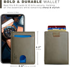 SERMAN BRANDS RFID Blocking Slim Bifold Genuine Leather Thin Minimalist Front - Image 5