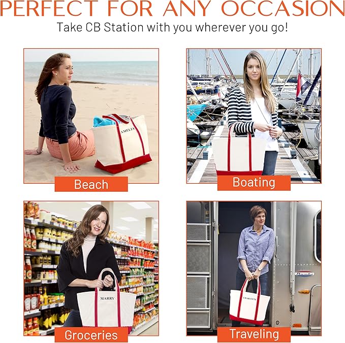 CB STATION Medium Classic Canvas Tote Bag - Image 7