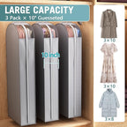 10" Gusseted Garment Bags for Hanging Clothes - Image 2