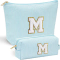 YOOLIFE Initial Makeup Bag for Girls Women by YOOLIFE