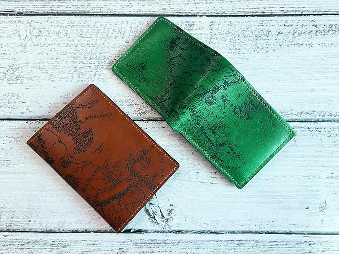 Handmade Leather Passport Wallet - Image 8