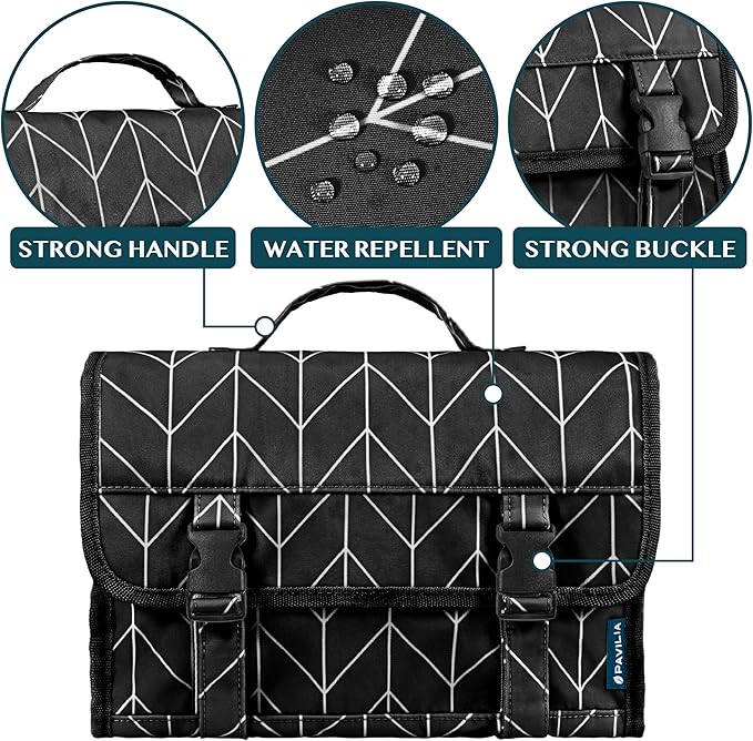 PAVILIA Travel Hanging Toiletry Bag - Image 3