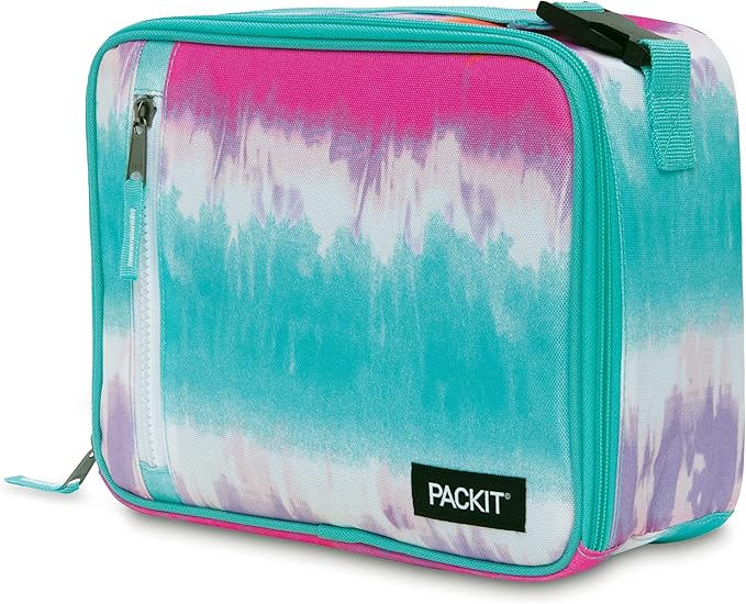 PackIt Freezable Classic Lunch Box, Tie Dye Sorbet, Built - Image 2