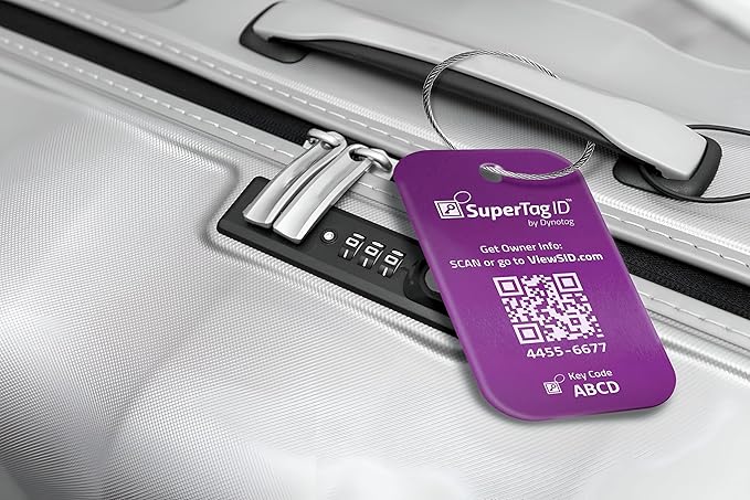 Dynotag® Sentry Series Solid Metal Web Enabled Smart Luggage Tag ID + Steel Loop - Image 5