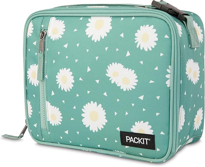 PackIt Freezable Classic Lunch Box, Daisy Sage, Built - Image 7