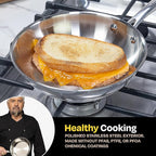 Guy Fieri's Flavortown 8" Stainless Steel Fry Pan - Image 3