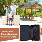 Merax Luggage sets of 3 Piece Carry on Luggage Airline Approved, Hard Case - Image 5