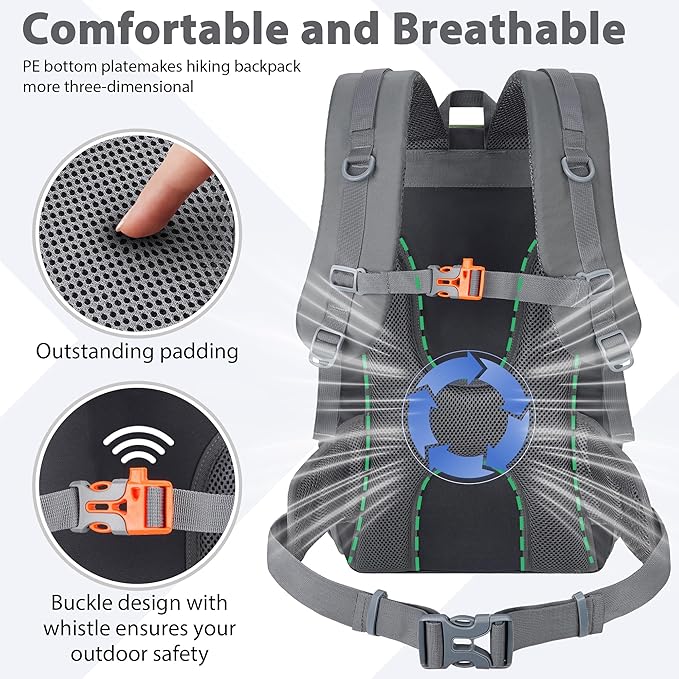 Hiking Backpack 30L Lightweight Travel Daypack Small Day Pack - Image 4