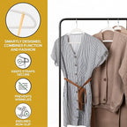 Premium Velvet Hangers 50 Pack Ultra Thin Non Slip Adult Felt Space Saving Slim - Image 4