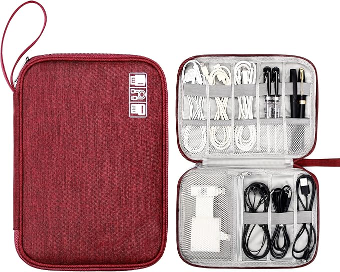 CILLA Travel Cord Organizer Case, Portable Waterproof Storage Bag by CILLA