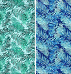 2 Pack Microfiber Beach Towel, Oversized Pool Towel 75”x 35”, Sand-Free Quick by PYSUPERMODE