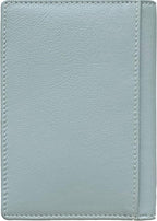 Personalized Monogrammed Chambray Leather RFID Passport Wallet - Image 6