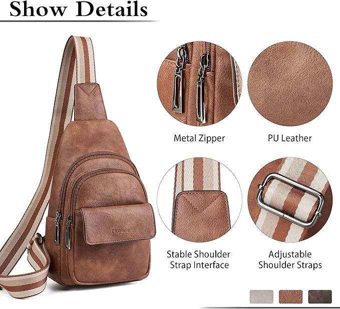 Sling Bag Crossbody Bags for Women Small Cross Body Bag Fanny Packs Chest Sling - Image 5