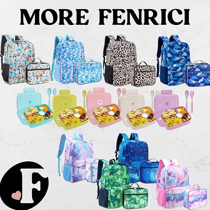 Fenrici Cheetah Kids Lunch Box for Girls, Teens Insulated Lunch Bag, Soft Sided - Image 8