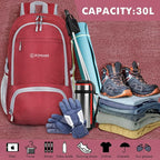 ZOMAKE Lightweight Packable Backpack 30L, Foldable Hiking Backpacks Water - Image 3