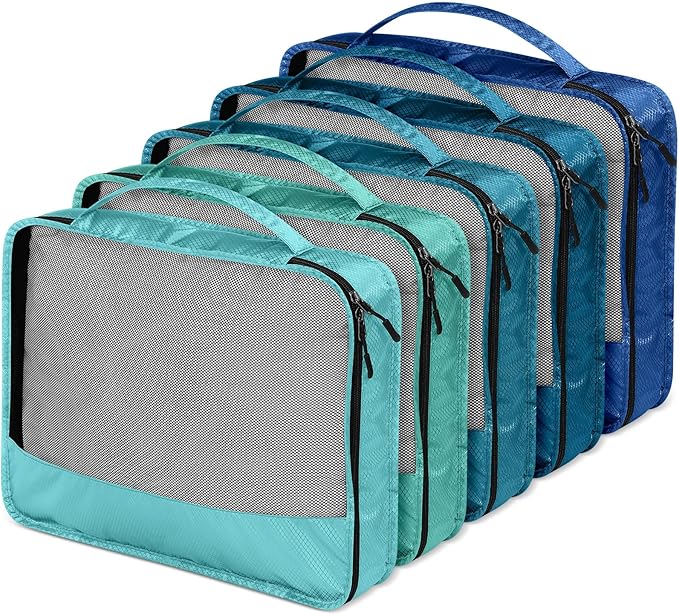 5 Pcs Packing Cubes for Suitcase Large Travel Cubes Carry on Luggage Organizer - Image 5