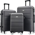 Merax Luggage Sets of 3 Piece Carry on Suitcase Airline Approved, Hardcase by Merax
