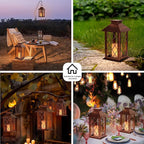 Solar Lanterns Outdoor, Waterproof Garden Hanging Lanterns, Vintage Lantern - Image 7