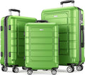 SHOWKOO Luggage Sets Expandable PC+ABS Durable Suitcase Sets Double Wheels TSA by SHOWKOO