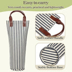 Tirrinia Single Wine Gift Tote Bag, Insulated Padded Thermal Wine Bottle - Image 5