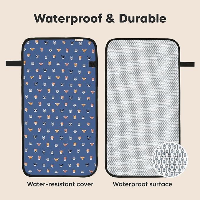 KeaBabies Portable Diaper Changing Pad, Easy Wipe Clean - Image 4