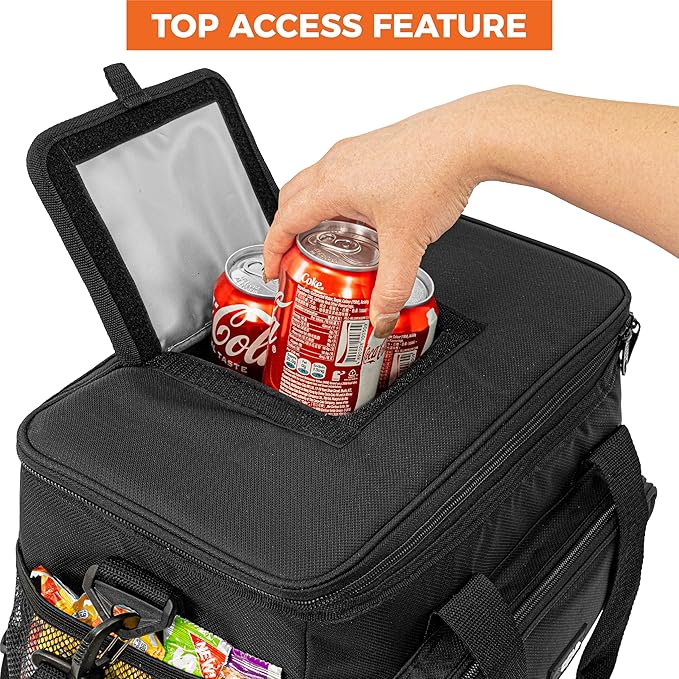 OPUX Soft Cooler Bag, Insulated Collapsible Lunch Cooler Tote - Image 4