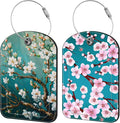 Blossoming Almond Tree Luggage Tag by iapodiad