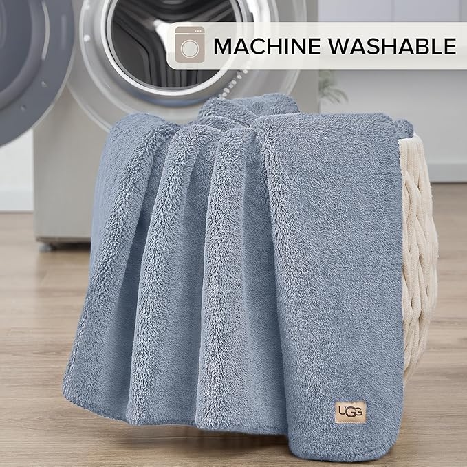 UGG Whitecap Plush Throw Blanket Fleece Lightweight Soft Cozy Throw - Image 6