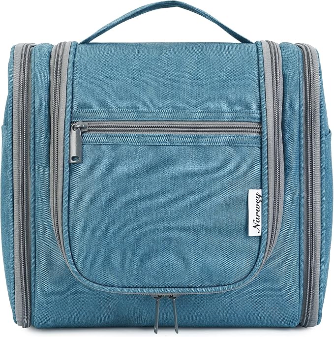 Narwey Hanging Toiletry Bag for Women Travel Makeup Bag Organizer Toiletries by Narwey