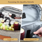Tirrinia 2 Bottle Wine Gift Tote Carrier - Image 3