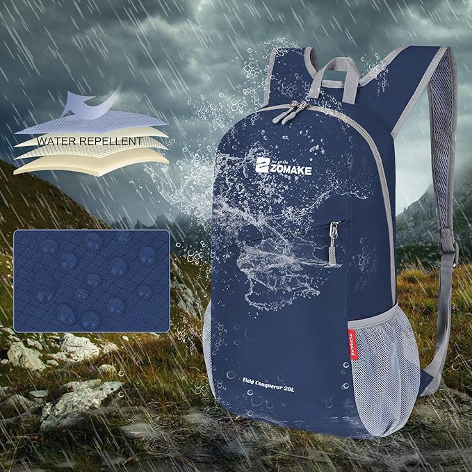 ZOMAKE Lightweight Packable Backpack 20L, Foldable Backpacks Small Daypack - Image 6