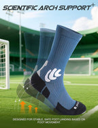 Men's Compression Running Socks: Coolmax Athletic Crew Socks Moisture Wicking - Image 5