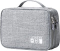 Lanola Travel Cable Organizer Bag, Electronic Accessories Case Portable Double by Lanola