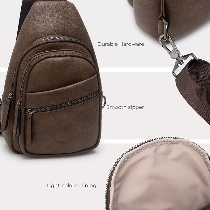Alldaily Large Sling Bag for Women Crossbody Purse Leather Fashionable Trendy - Image 5