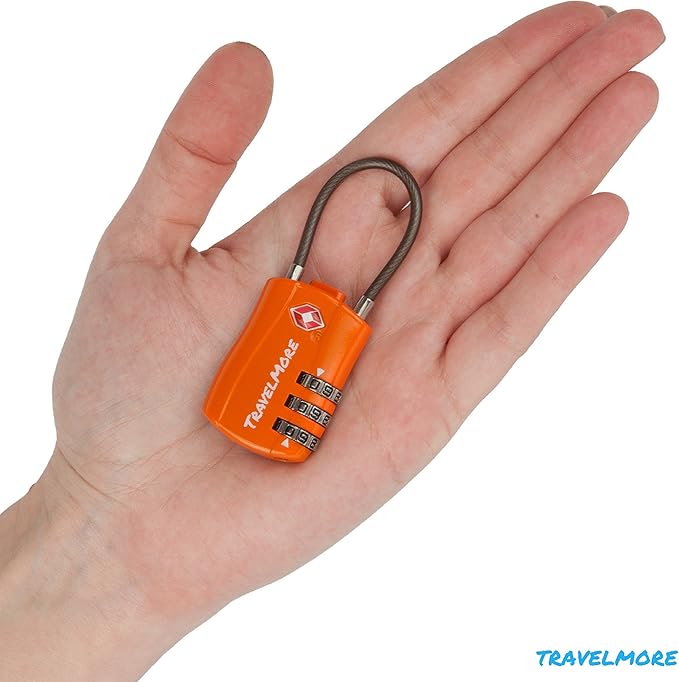 TravelMore 10 Pack TSA Approved Travel Combination Cable Luggage Locks - Image 5