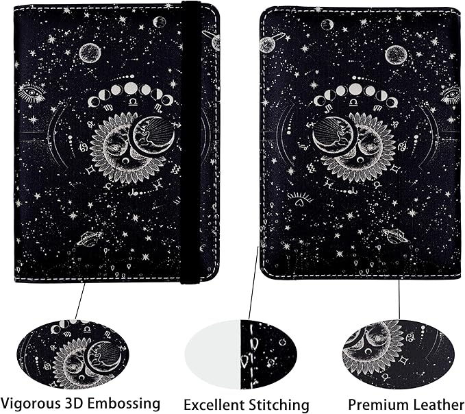 Passport Holder for Women and Men PU Leather Passport Cover for Travel - Image 2