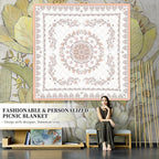 Boho Picnic Mat, Washable Foldable Portable Blanket - Image 2