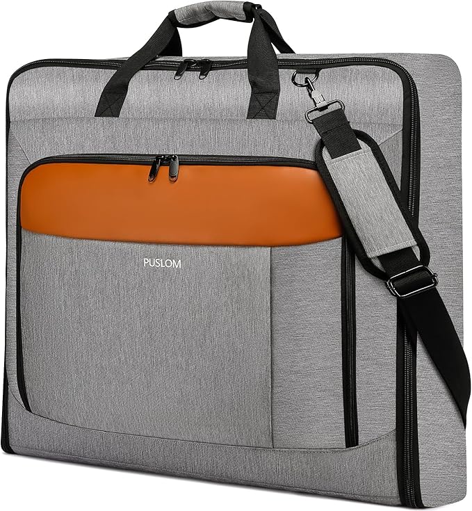 Garment Bag Travel Suit Bag for Men Large 40-Inch Carry on Garment Bag Up to 3 by PUSLOM