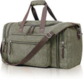 Canvas Expandable Duffle Bag for Men Traveling, Luggage Travel Bag Weekender by EKOROMIERHOME