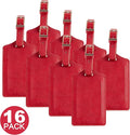 8 Pack Leather Luggage Travel Bag Tags by Travelambo by Travelambo