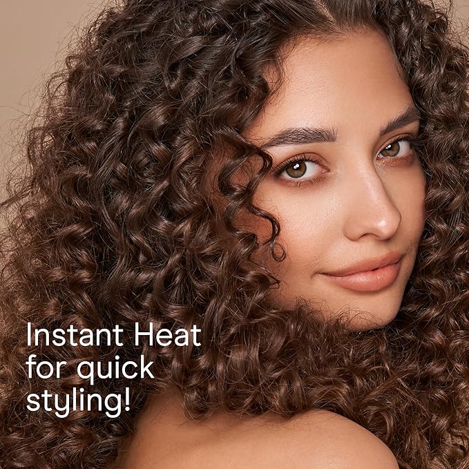Conair Instant Heat ½ Inch Curling Iron, ½-Inch Barrel Hair Curler Produces Tight Curls, 25 Heat Settings, Dual Voltage, For Use on All Hair Lengths, Black