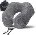 napfun Travel Pillow for Airplane, Premium Memory Foam Neck Pillow for Flight by NAPFUN
