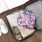 PAVILIA Hanging Toiletry Bag Travel Bag Women Men, Foldable Cosmetic Organizer - Image 6
