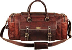 Men’s Gym Sports Overnight Weekender Bag Leather Travel Bags - Image 8