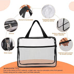XEWEA Large Small Clear Travel Toiletry Bags - Image 3